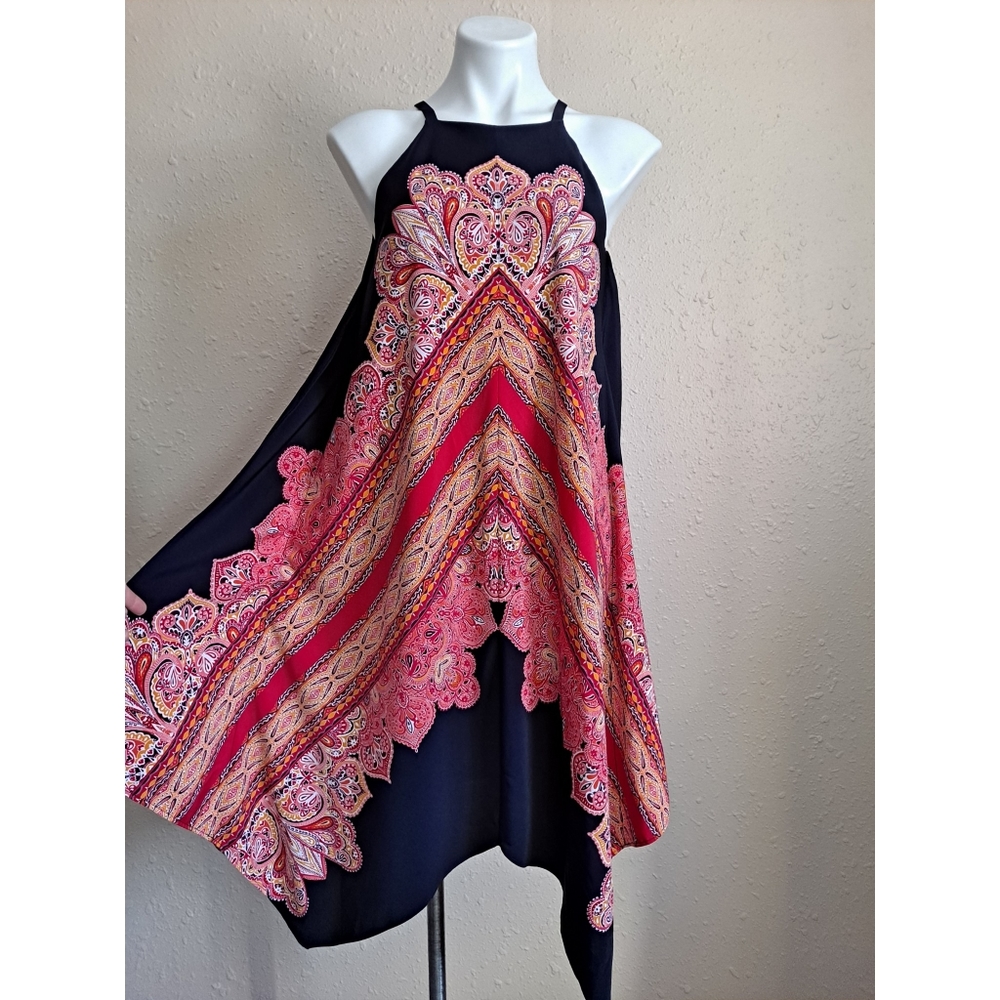 Maggy London Paisley Handkerchief Dress